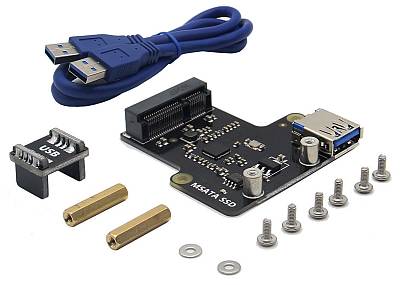 Extra image of mSATA interface with 32GB SSD Drive for Raspberry Pi (X850 Shield)